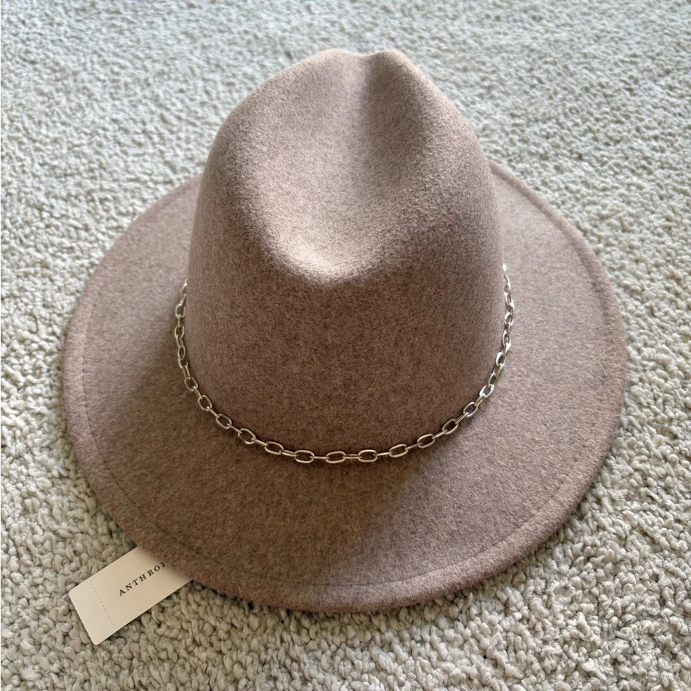 Anthropologie link trimmed fedora hat
